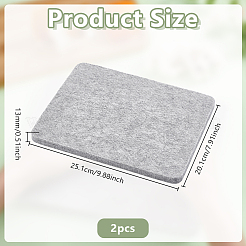 Rechteckige Wollbügelmatte&nbsp;DIY-WH0750-246A