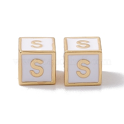 Cremagliera smalto perle di ottone placcatura&nbsp;KK-B060-04G-04S
