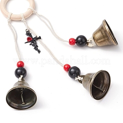 Décoration pendentif cloche en fer thème Halloween&nbsp;HJEW-JM02478