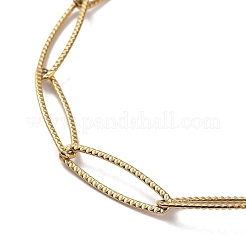 Collar de cadena de eslabones de ojo de caballo de acero inoxidable 304 con revestimiento iónico (IP)&nbsp;NJEW-D045-07G