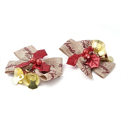 Accessori natalizi con fiocco in poliestere&nbsp;DIY-K062-01G-03