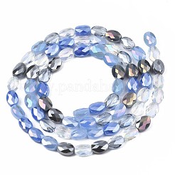 Chapelets de perles en verre électroplaqué&nbsp;EGLA-S194-17C