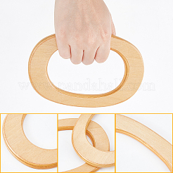 Anses de sac ovales en bois&nbsp;DIY-WH0185-40