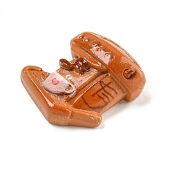 Kaffee-Thema undurchsichtige Harz Decoden Cabochons&nbsp;RESI-M042-01D