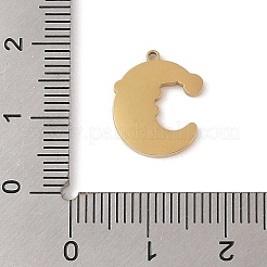 Weihnachtsthema Ionenbeschichtung (IP) 304 Edelstahl Emaille Anhänger&nbsp;STAS-Z083-07G-07
