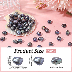 100 Stück natürliche Barockperle Keshi-Perle&nbsp;PEAR-LT0001-06