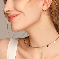 12 pendentif en laiton plaqué or avec zircone cubique transparente&nbsp;KK-GO0001-78