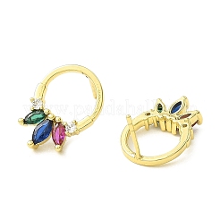 Boucles d'oreilles en laiton en forme d'anneaux&nbsp;EJEW-L270-16G