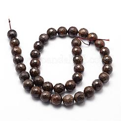 Perline bronzite naturale fili&nbsp;G-D840-18-4mm