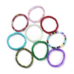 Perles de jade naturelles teintes&nbsp;BJEW-G633-A