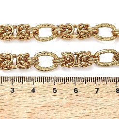 Collane con catena bizantina in acciaio inossidabile 304 da 9.5 mm per donne e uomini&nbsp;NJEW-Z115-04G