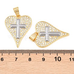 Colgante micropavé cubic zirconia de latón&nbsp;KK-C169-05A
