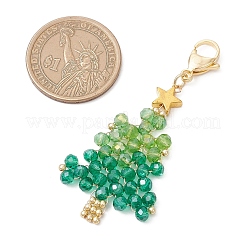 Handgefertigte Christbaumanhänger aus Glasperlen&nbsp;HJEW-MZ00298