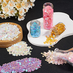 120g 6 colori perline di paillettes di plastica&nbsp;PVC-CP0001-02C
