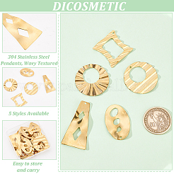 20 pieza de 5 colgantes de acero inoxidable 304 de estilo&nbsp;STAS-DC0012-28