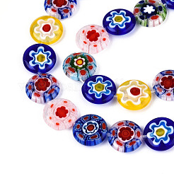 Handgemachte Millefiori Bunte Malerei Perlen Stränge&nbsp;LAMP-T022-09