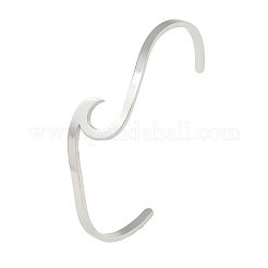 Brazaletes de acero inoxidable 304 resistentes al deslustre&nbsp;BJEW-G611-01P