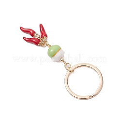 Llavero de porcelana y esmalte de aleación&nbsp;KEYC-JKC01156