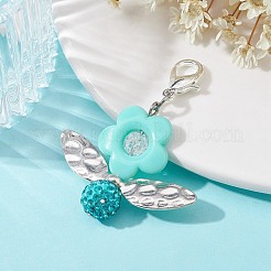 Decorazione pendente fiore acrilico&nbsp;HJEW-JM01312-05