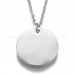 Colliers pendentifs en acier inoxydable 304 anti-ternissement&nbsp;NJEW-Z006-01P