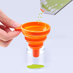 Tramoggia di imbuto pieghevole in silicone portatile&nbsp;AJEW-PH0017-49
