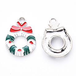 Pendentifs d'émail en alliage&nbsp;ENAM-S121-009-P