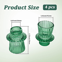 Kerzenhalter aus Glas&nbsp;AJEW-WH20020-185B