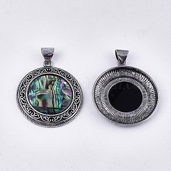Abalone Muschel / Paua Muschel Anhänger&nbsp;RESI-S376-06