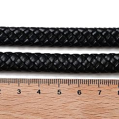 10 m geflochtenes 8-lagiges PU-Lederband&nbsp;WL-WH0014-01A