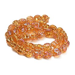 Chapelets de perles en verre électroplaqué&nbsp;EGLA-H110-01HR-03