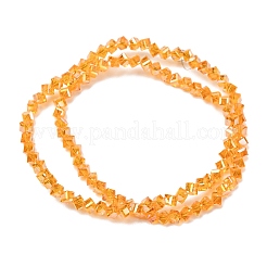 Placcare trasparente perle di vetro fili&nbsp;GL-CBA7A17-01A-04