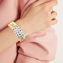 12 Monat Stretch-Armband-Sets aus Polymer-Ton und Acrylperlen für Damen&nbsp;BJEW-SW00144