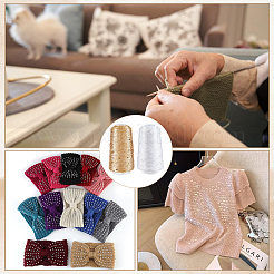 2 rotolo di filato di paillettes scintillanti in poliestere di 2 colori&nbsp;OCOR-CY0002-52B