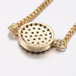 Verstellbare messing micro pave zirkonia bolo armbänder&nbsp;BJEW-G586-02G