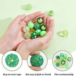 Kits de fabrication de perles rondes à faire soi-même&nbsp;DIY-PA0001-36B