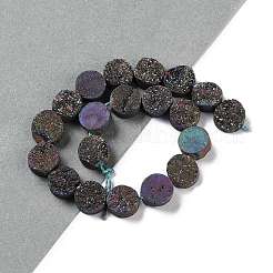 Elettrodeposte druzy naturale perline agata fili&nbsp;G-M433-01F