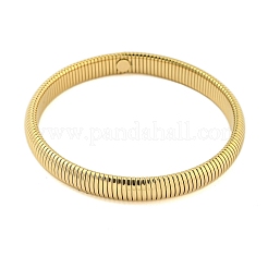 Bracelets à ressort en acier inoxydable 304 avec placage ionique (IP) pour femmes et hommes&nbsp;BJEW-U003-02E-G