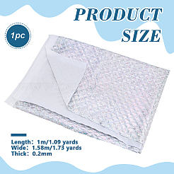 Polyesterstoff mit Fischschuppenmuster&nbsp;DIY-WH0899-324A