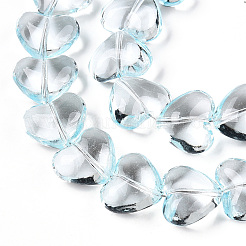 Brins de perles de verre transparentes&nbsp;X1-GLAA-T023-13E