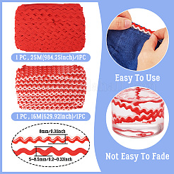 41m 2 styles de bordure à franges ondulées&nbsp;OCOR-TA0002-69B