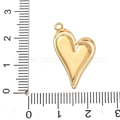 Pendentifs en acier inoxydable 304 émaillé pour la Saint-Valentin&nbsp;STAS-G399-03G-01