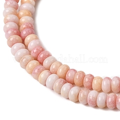 Collier de perles en verre opaque craquelé&nbsp;GLAA-D306-A06