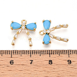 Pendentifs avec zircon cubiques à micro-pavés en laiton&nbsp;KK-N261-93C-G
