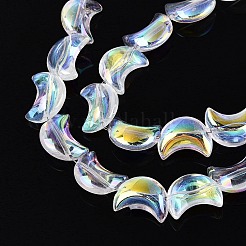 Galvanisieren transparente Glasperlen Stränge&nbsp;EGLA-N057-09A-01