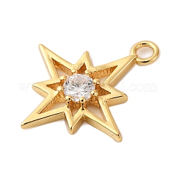 Ciondoli in ottone con pavé di zirconi chiari&nbsp;KK-V016-19G