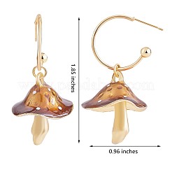 Emaille-Pilz-Ohrstecker&nbsp;JE987E