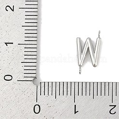 Breloques de connecteur de lettre en acier inoxydable 304&nbsp;STAS-M108-01P-23