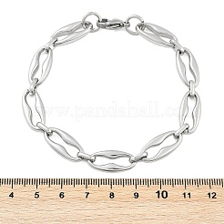 304 Edelstahl Kaffeebohnen-Kettenarmbänder für Frauen und Männer&nbsp;BJEW-F488-45P