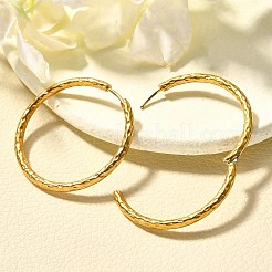 Pendientes de aro de acero inoxidable 304 para mujer&nbsp;EJEW-M068-13D-G