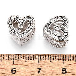 Legierung Rhinestone European Beads&nbsp;FIND-N009-14P